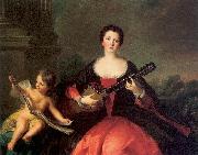 Jean Marc Nattier Louise-Anne de Bourbon-Cond, called Mlle. de Charolais oil painting